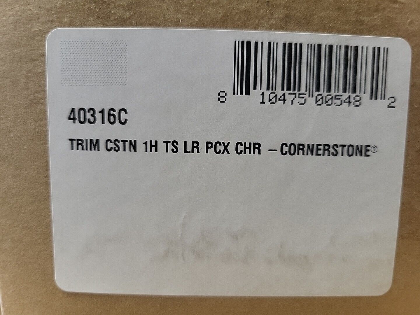 Moen Cornerstone 40316C Shower Faucet Trim Kit Chrome - VALVE TRIM KIT ONLY
