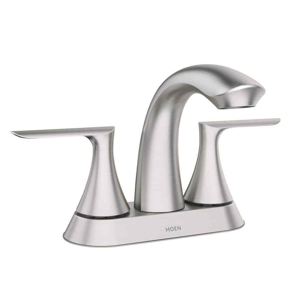 Moen Findlay 84515SRN 2-Handle Centerset Bathroom Faucet – Spot Resist Nickel, Stylish & Durable Design