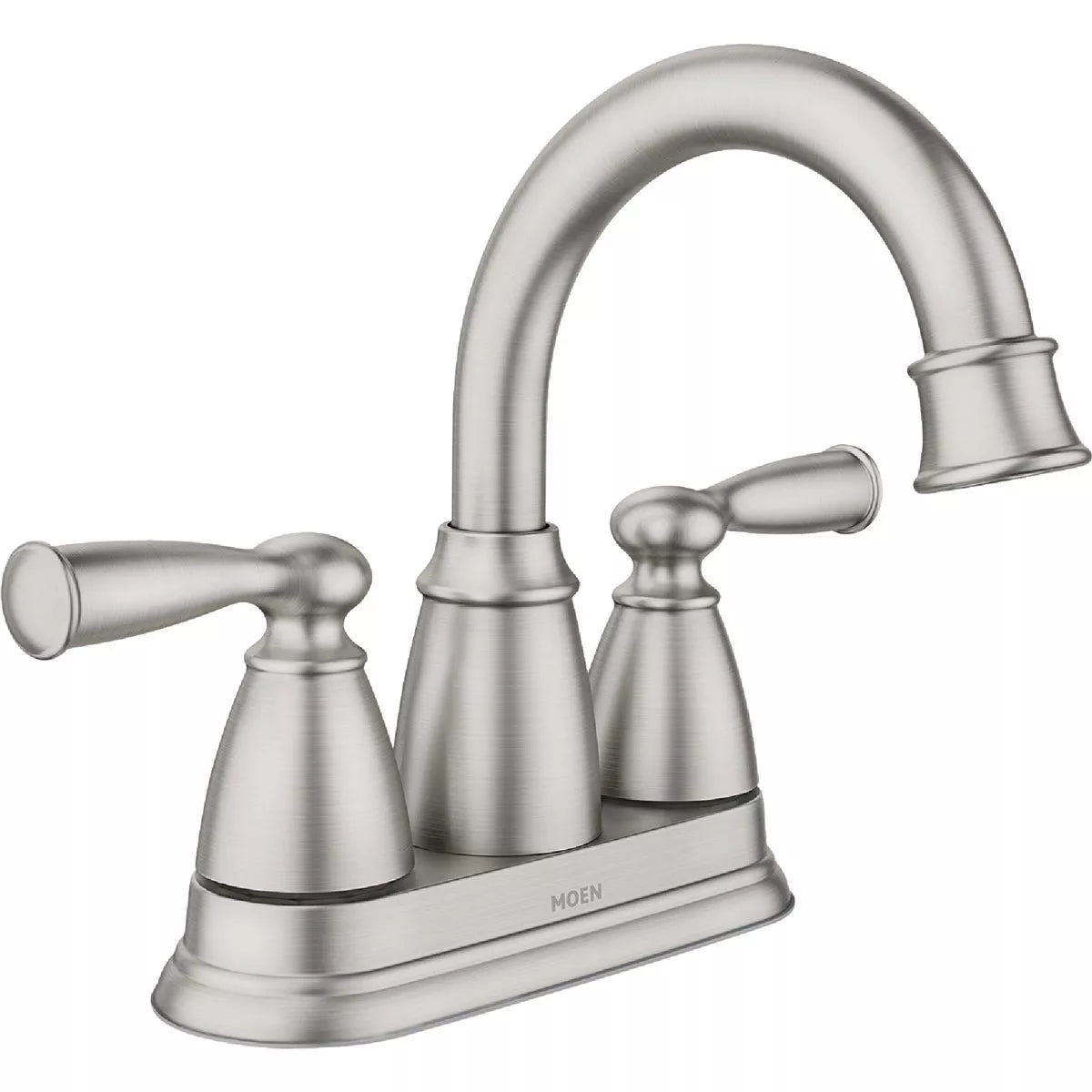 Moen Bradbury 84943SRN 2-Handle Centerset Bathroom Faucet – Spot Resist Nickel, Durable & Easy to Maintain