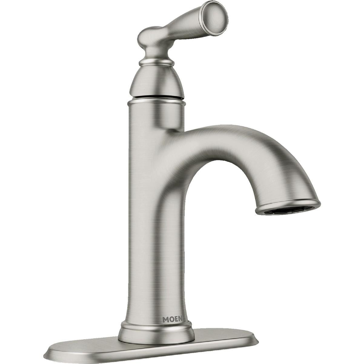 Moen Banbury 84945SRN Spot Resist Nickel Single-Handle Bathroom Faucet – Easy Installation & Durable