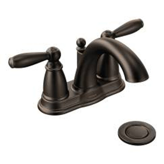 Moen Brantford 6610ORB 2-Handle Bathroom Faucet - Oil Rubbed Bronze - Durable & Elegant