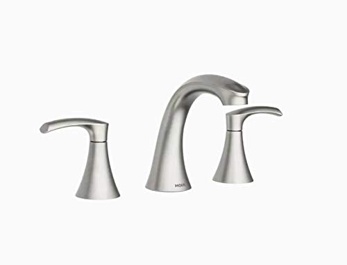 Moen Graeden 84138SRN Spot Resist Nickel 2-Handle Widespread Bathroom Faucet – Modern & Durable