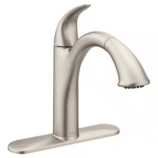 Moen 7545SRS Camerist Spot Resist Stainless 1 Handle Pullout Kitchen Faucet  NIB