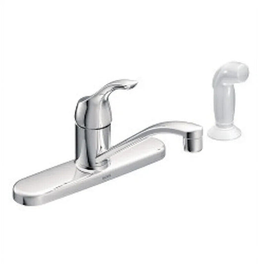 Moen Adler 87202 One-Handle Kitchen Faucet with Side Spray - Chrome