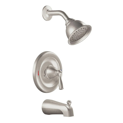 Moen Banbury 82910SRN Spot Resist Brushed Tub and Shower Faucet