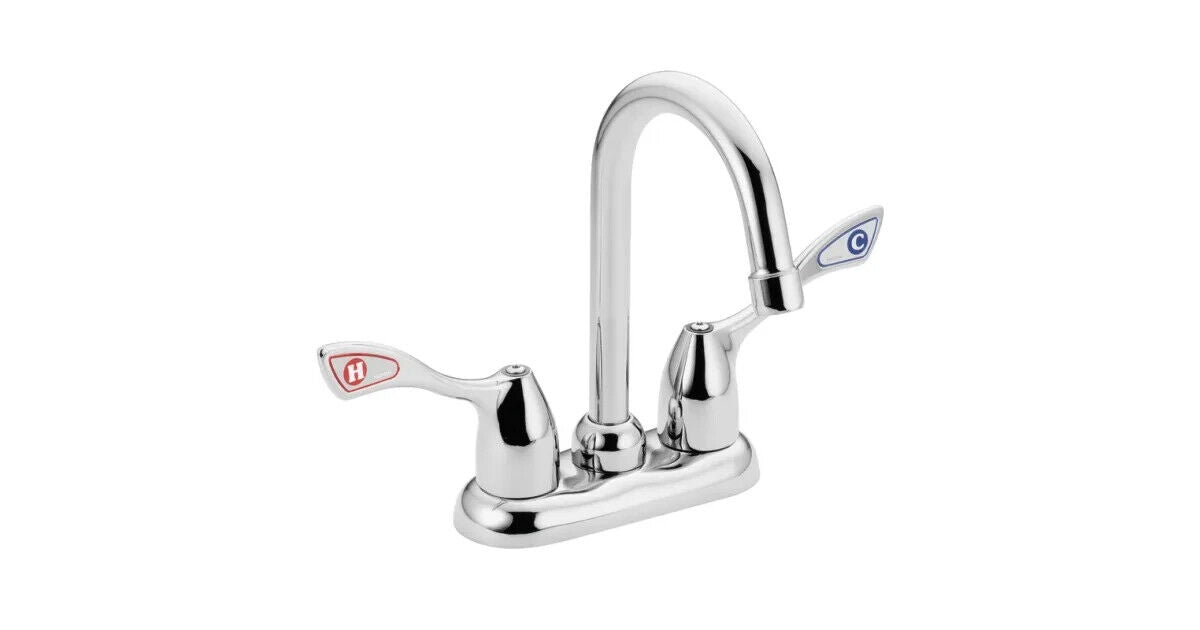 Moen 8938 M-BITION Commercial High-Arc Bar/Office Faucet, Blade Handles - Chrome