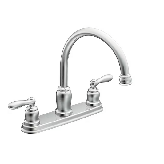 Moen Caldwell 87859 2-Handle Lever 3-Hole High-arc Kitchen Faucet-Chrome