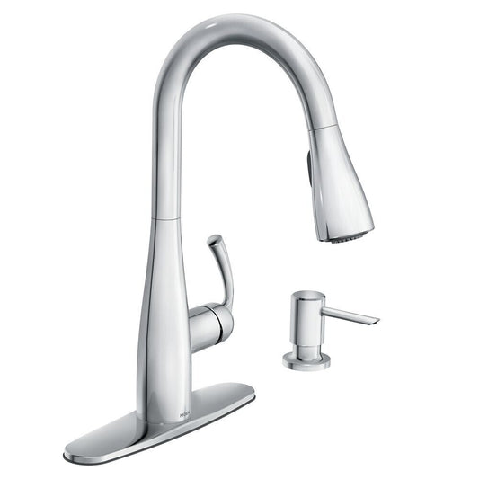 Moen Essie 87014 Single One-Handle Pulldown Kitchen Faucet - Chrome