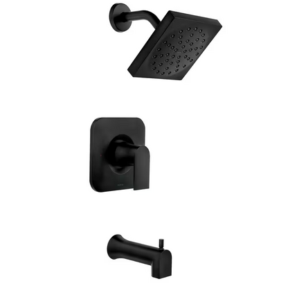 Moen Genta 82760BL Single-handle 1-spray Tub and Shower Faucet in Matte Black