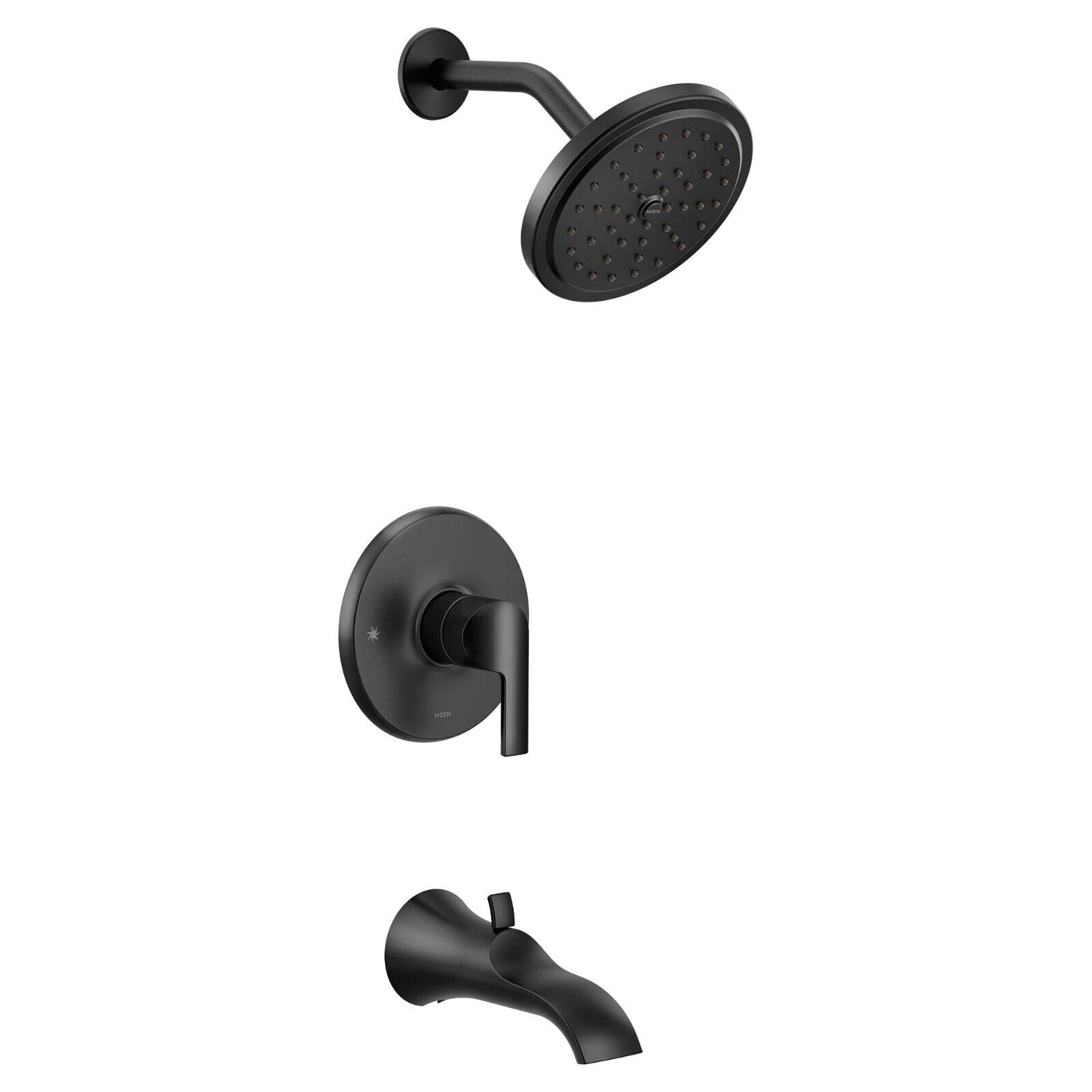 Moen UTS3203BL Doux M-CORE 3-Series 1-Handle Tub and Shower Trim Kit Matte Black