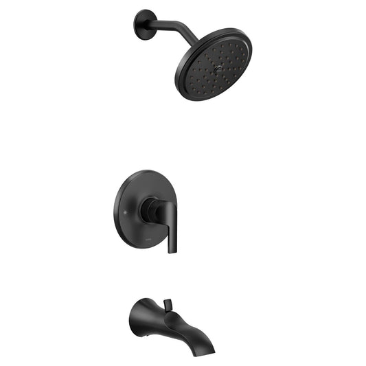 Moen UTS3203BL Doux M-CORE 3-Series 1-Handle Tub and Shower Trim Kit Matte Black