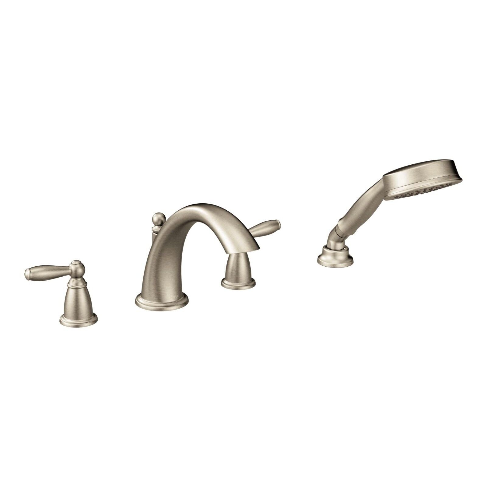 Moen T924BN Brantford Roman Tub Faucet With Handshower Trim Kit - Brushed Nickel