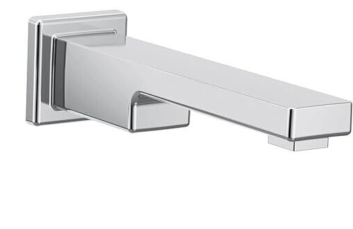 Moen TFS3898 10-inch Reach Non-Diverter Wall-Mount Chrome Tub Spout Slip Fit