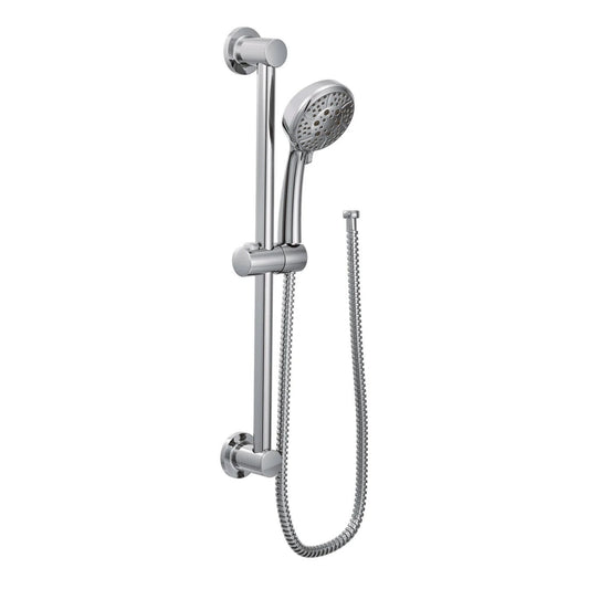 Moen 3669EP 4-Spray Chrome Eco-Performance Handheld Shower Head With Slide Bar