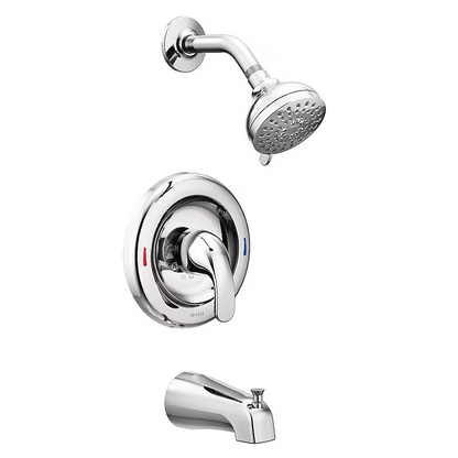 MOEN 82603 Adler 4-Spray Tub and Shower Faucet Kit Chrome - Valve Included