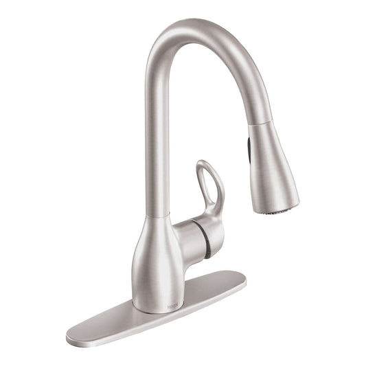 Moen Kleo CA87011SRS Spot Resist Stainless One-Handle Pulldown Kitchen Faucet