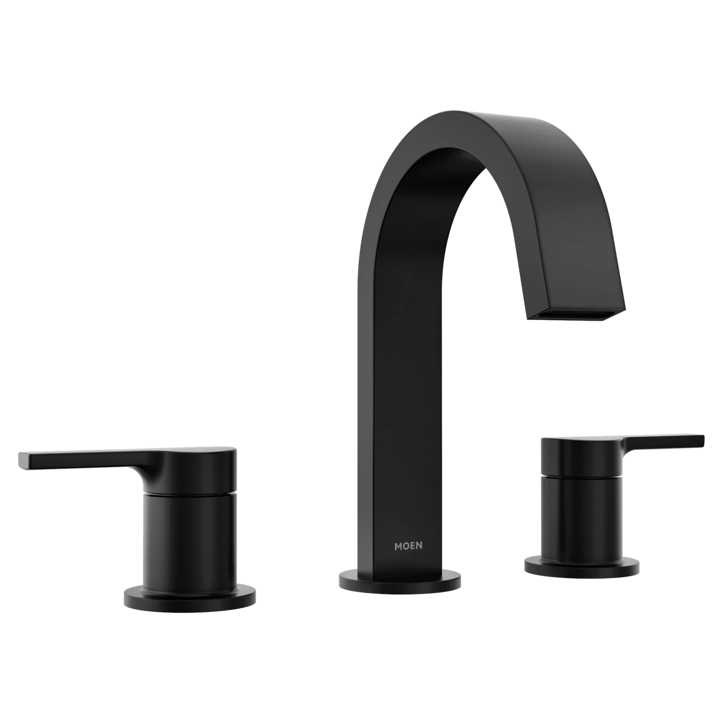 Moen Avri 84154BL 2-Handle Widespread Bathroom Faucet – Matte Black, Modern Design