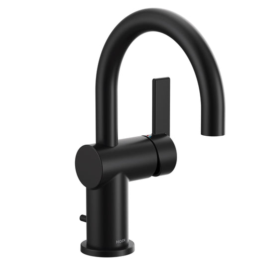 Moen CIA 6221BL Single-Handle Bathroom Faucet – Matte Black, Modern & Durable Design