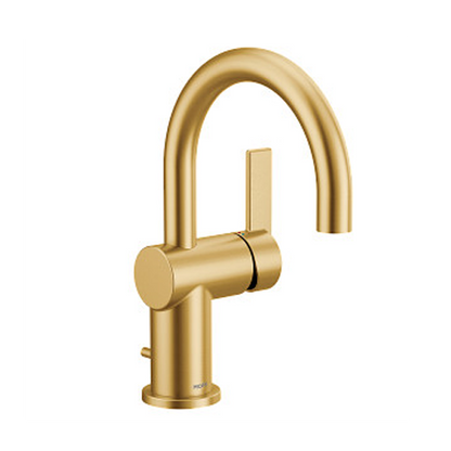 Moen CIA 6221BG Single-Handle Bathroom Faucet – Brushed Gold, Elegant, Durable Design