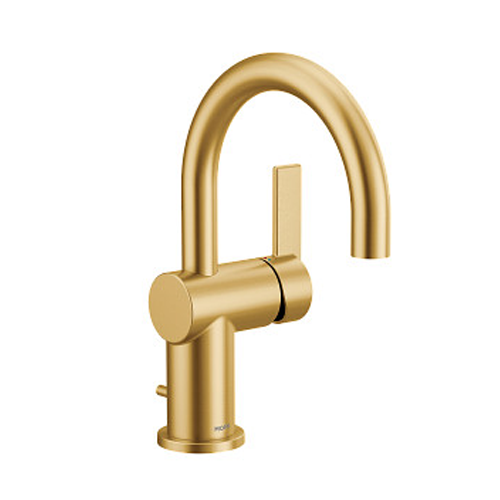 Moen CIA 6221BG Single-Handle Bathroom Faucet – Brushed Gold, Elegant, Durable Design